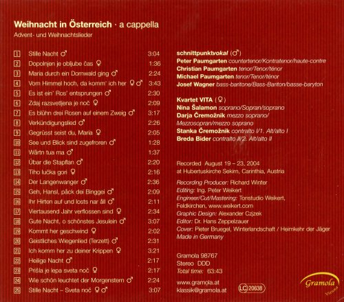Schnittpunktvokal Male Quartet - Christmas in Austria: a cappella (2012)