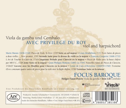 Focus Baroque, Holger Faust-Peters, Irén Lill - Focus Baroque (Avec Privilege du Roy) (2012)
