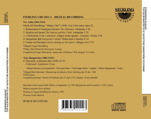 Örebro Symphony Orchestra, Göran W. Nilson - Strindberg in Music (1987)