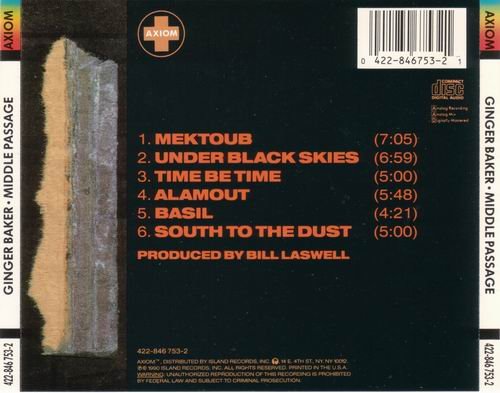 Ginger Baker - Middle Passage (1990) CD Rip