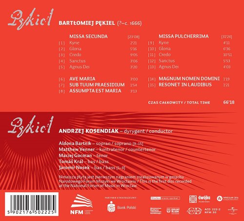 Andrzej Kosendiak - Pękiel: Sacred Works (2016) [Hi-Res]