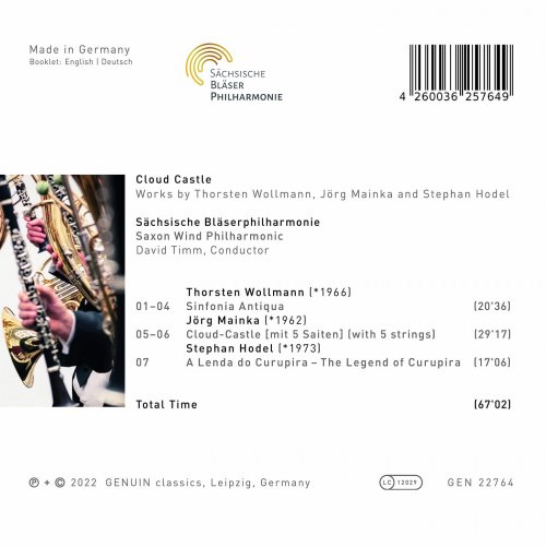 Sächsische Bläserphilharmonie & David Timm - Cloud Castle (2022) [Hi-Res]