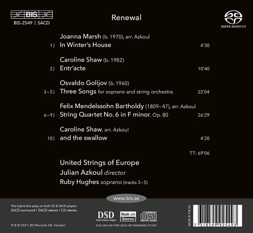 United Strings of Europe, Ruby Hughes & Julian Azkoul - Renewal (2022) [Hi-Res]