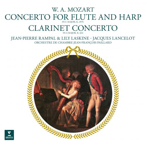 Jean-Pierre Rampal, Lily Laskine, Jacques Lancelot and Jean-François Paillard - Mozart: Concerto for Flute and Harp & Clarinet Concerto (2022)