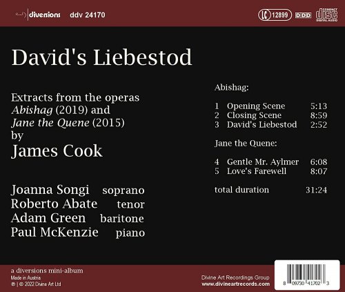 Joanna Songi, Roberto Abate, Adam Green, Paul McKenzie - David's Liebestod: Extracts from operas by James Cook (2022) [Hi-Res]