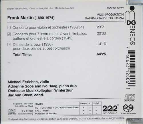 Michael Erxleben, Orchester Musikkollegium Winterthur, Jac van Steen - Frank Martin: Concertos (2004) [SACD]