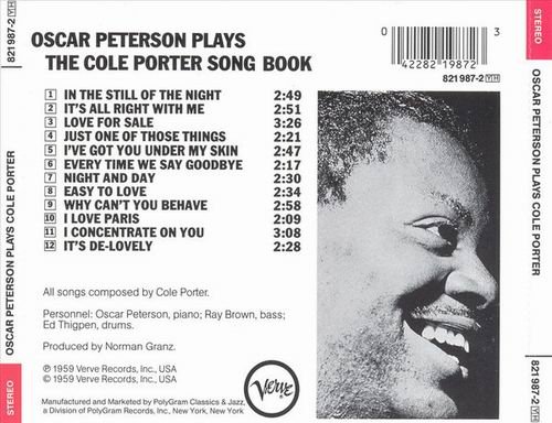 Oscar Peterson - Oscar Peterson Plays The Cole Porter Songbook (1959) CD Rip