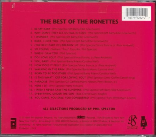 The Ronettes - The Best Of The Ronettes: The Original Phil Spector Hits (1992)