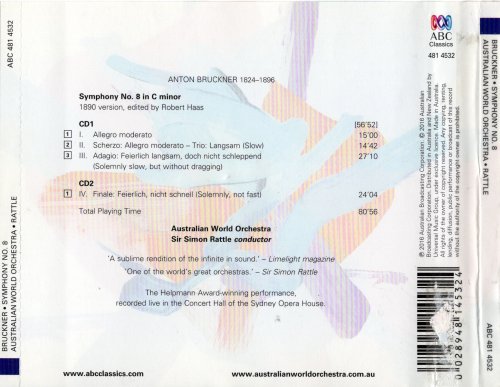 Australian World Orchestra, Simon Rattle - Bruckner: Symphony No. 8 (2016)