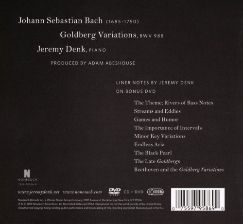Jeremy Denk - J.S. Bach: Goldberg Variations (2013) [Hi-Res]