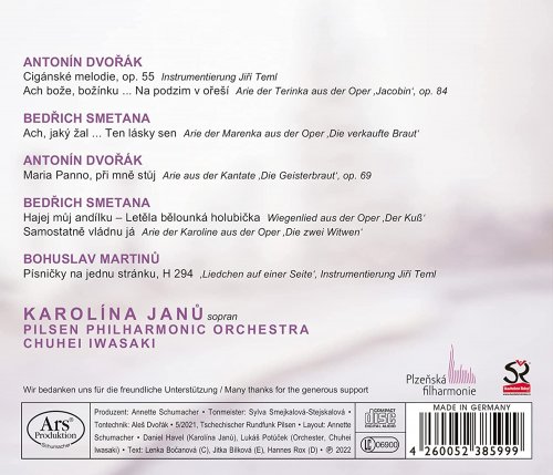 Karolína Janů, Pilsen Philharmonic, Chuhei Iwasaki - Dvořák, Smetana & Others: Vocal Works (2022) [Hi-Res]