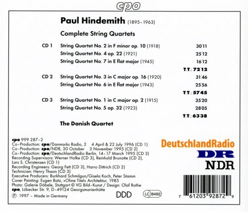 The Danish Quartet - Hindemith: Complete String Quartets (1997)