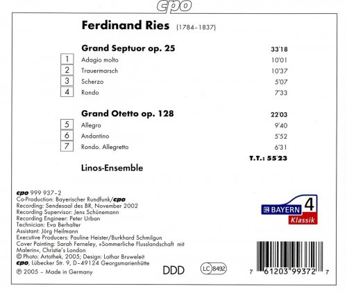Linos Ensemble - Ferdinand Ries: Septet & Octet (2002)