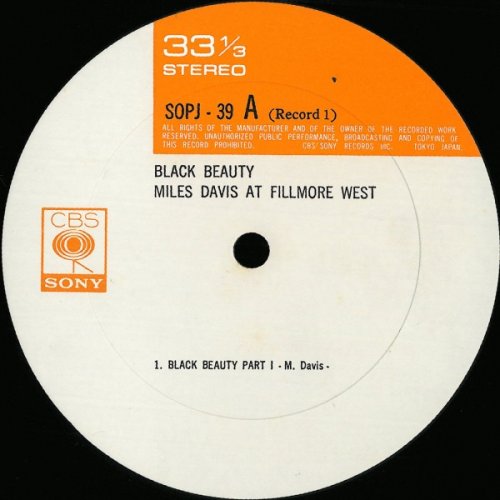 Miles Davis - Black Beauty: Miles Davis at Fillmore West (1973) LP