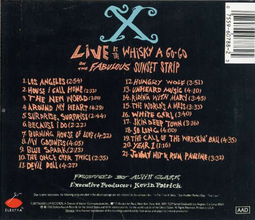 X - Live At The Whisky A Go-Go On The Fabulous Sunset Strip (Reissue) (1988/1998)