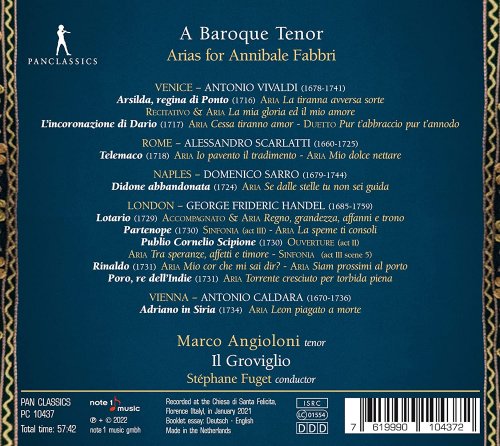 Stephane Fuget, Ensemble Il Groviglio, Marco Angioloni - A Baroque Tenor: Arias for Annibale Fabbri (2022)