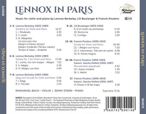 Emmanuel Bach - Lennox in Paris (2022) Hi-Res