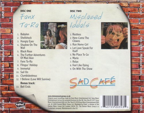 Sad Cafe - Fanx Ta-Ra / Misplaced Ideals (1977, 1978) [2009]