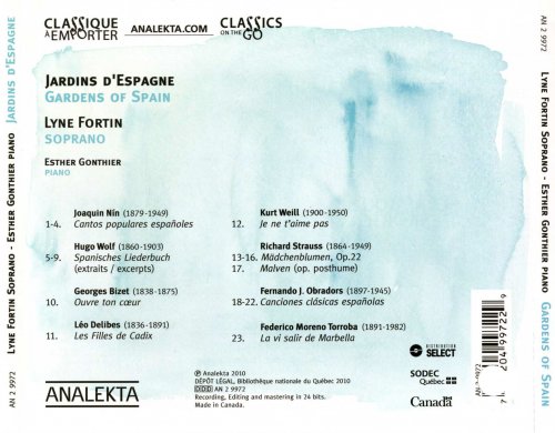 Lyne Fortin & Esther Gonthier - Jardins d'Espagne: Gardens of Spain (2010)