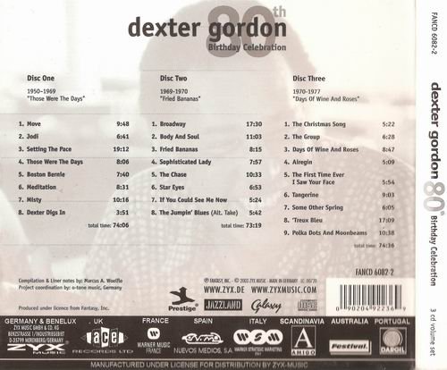 Dexter Gordon - 80th Birthday Celebration (2003)
