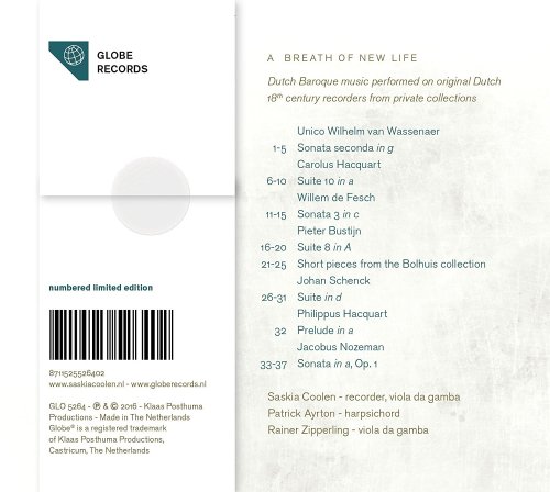 Saskia Coolen, Rainer Zipperling, Patrick Ayrton - A Breath of New Life (2016) [Hi-Res]