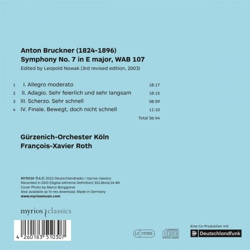 Gürzenich-Orchester Köln & François-Xavier Roth - Bruckner: Symphony No. 7 (2022) [Hi-Res]