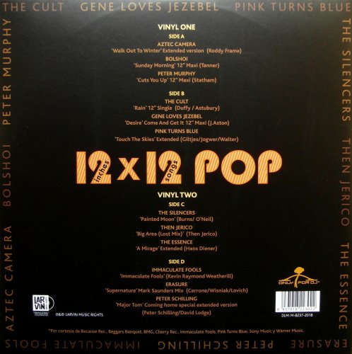 VA - 12 Inches X 12 Songs Pop Vol. 1 (2018) LP