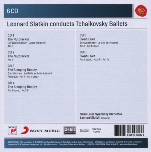 Leonard Slatkin - Leonard Slatkin Conducts Tchaikovsky Ballets (2012) [6CD Box Set]
