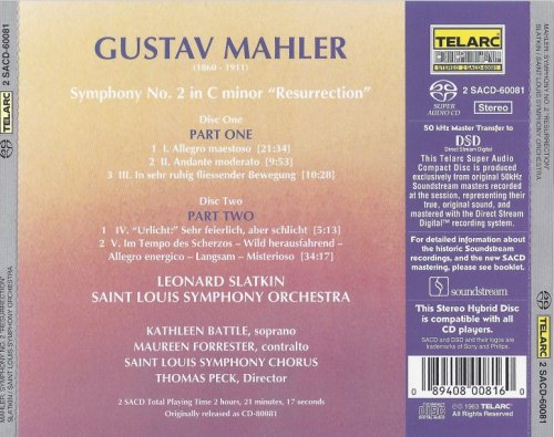 Leonard Slatkin - Mahler: Symphony No. 2 "Resurrection" 1982) [2005 SACD]
