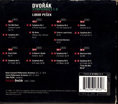 Libor Pesek - Dvorak: Symphonies & Orchestral Works (2007) [8CD Box Set]