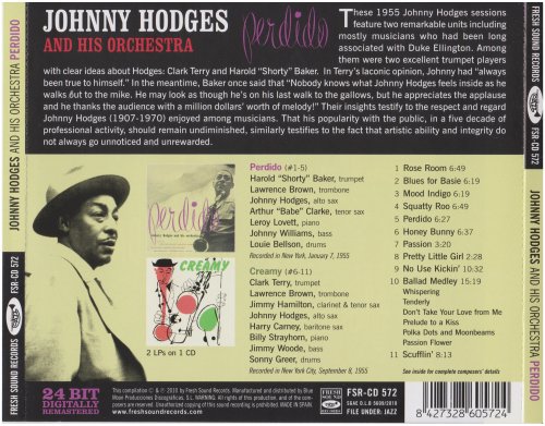 Johnny Hodges - Perdido & Creamy (1955) [2010]