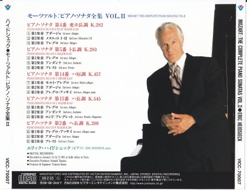 Eric Heidsieck - Mozart: Piano Sonatas Vol. 2 (1991) [2009]