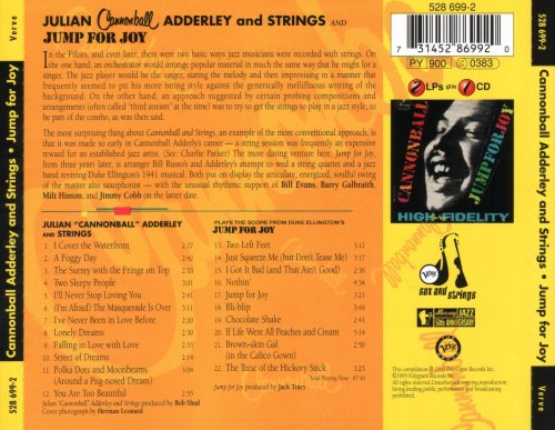 Cannonball Adderley - Cannonball Adderley And Strings / Jump For Joy (1955, 1958) [1995]