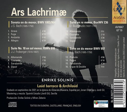 Enrike Solinís - Ars Lachrimae (2022) [Hi-Res]