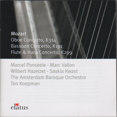 Ton Koopman, Amsterdam Baroque Orchestra - Mozart: Concertos for Oboe, Bassoon, Flute & Harp (K314, K191, K299) (2004) CD-Rip