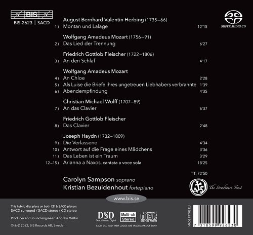 Carolyn Sampson & Kristian Bezuidenhout - Trennung: Songs of Separation (2022) [Hi-Res]