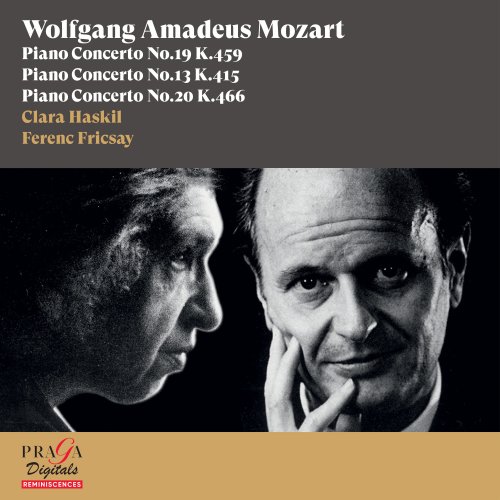Clara Haskil, Ferenc Fricsay, Berliner Philharmoniker, RIAS Sinfonie-Orchester Berlin - Wolfgang Amadeus Mozart: Piano Concertos No. 19, K. 459, No. 13 K. 415 & No. 20 K. 466 (2016) [Hi-Res]