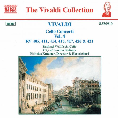 Raphael Wallfisch, Nicholas Kraemer - Vivaldi: Cello Concerti, Vol. 4 (1995) CD-Rip