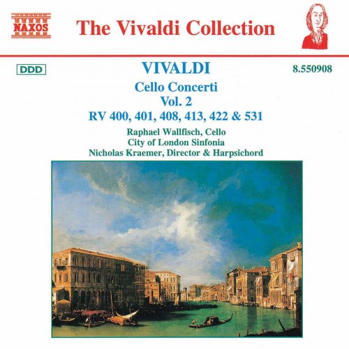 Raphael Wallfisch, Nicholas Kraemer - Vivaldi: Cello Concerti, Vol. 2 (1995) CD-Rip