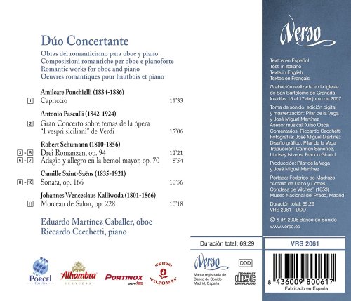 Riccardo Cecchetti, Eduardo Martinez Caballer - Dúo Concertante: Obras del romanticismo para oboe y piano (2012)