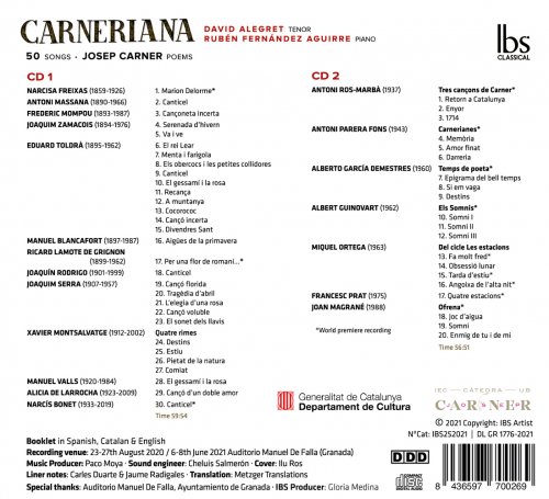 Rubén Fernández Aguirre, David Alegret - Carneriana (2022) [Hi-Res]