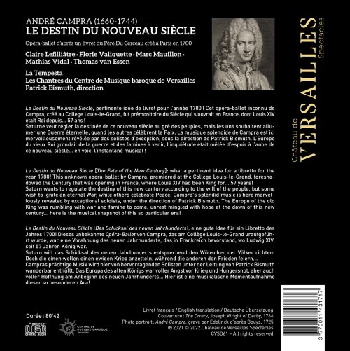 La Tempesta, Patrick Bismuth - Campra: Le Destin du Nouveau Siècle (2022) [Hi-Res]