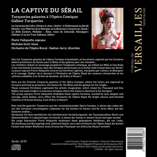 Florie Valiquette, Nicholas Scott, Orchestre de l'Opéra Royal, Gaétan Jarry - La Captive du Sérail (2022) [Hi-Res]