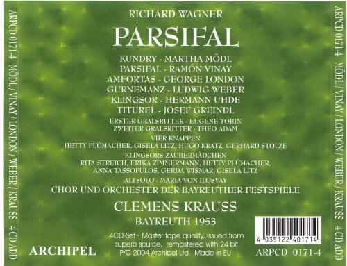 Clemens Krauss - Richard Wagner: Parsifal (1953/2004) [4CD Box Set]