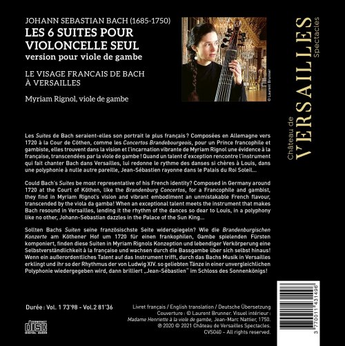 Myriam Rignol - Bach: 6 Suites (2021) [Hi-Res]
