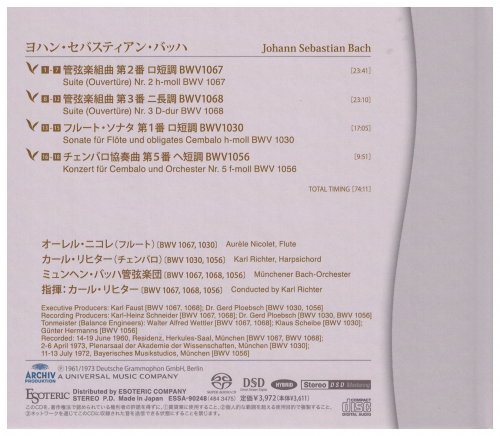 Karl Richter - Bach: Orchestral Suite Nos. 2 & Nos. 3, etc. (1961, 1973) [2021 SACD]