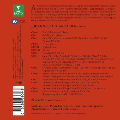 Zuzana Ruzickova - Bach: The Complete Keyboard Works (2016) [20CD Box Set] mp3