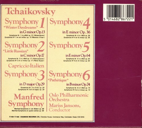 Mariss Jansons - Tchaikovsky: The Complete Symphonies (1988) [7CD Box Set]