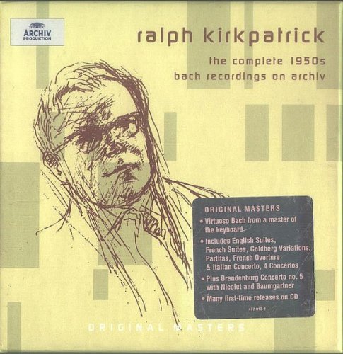 Ralph Kirkpatrick - The Complete 1950s Bach Recordings (2004) [8CD Box Set]