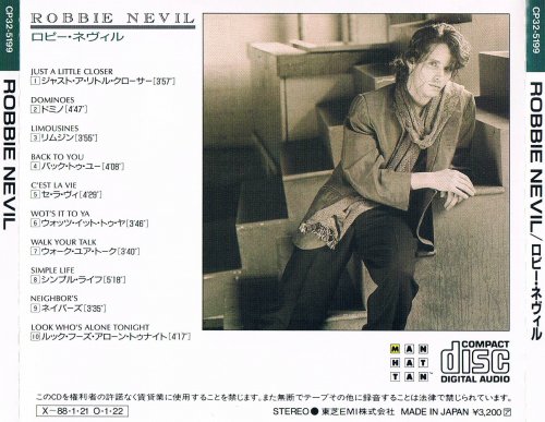 Robbie Nevil - Robbie Nevil (1986) [Japan Edition]
